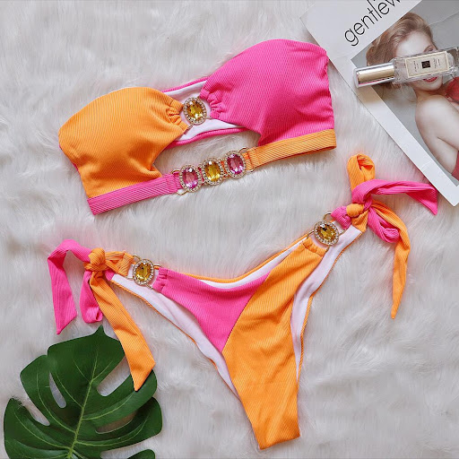 Title 4, Seksi Kristal Elmas Bikini Çıkarılabilir Göğüs ...