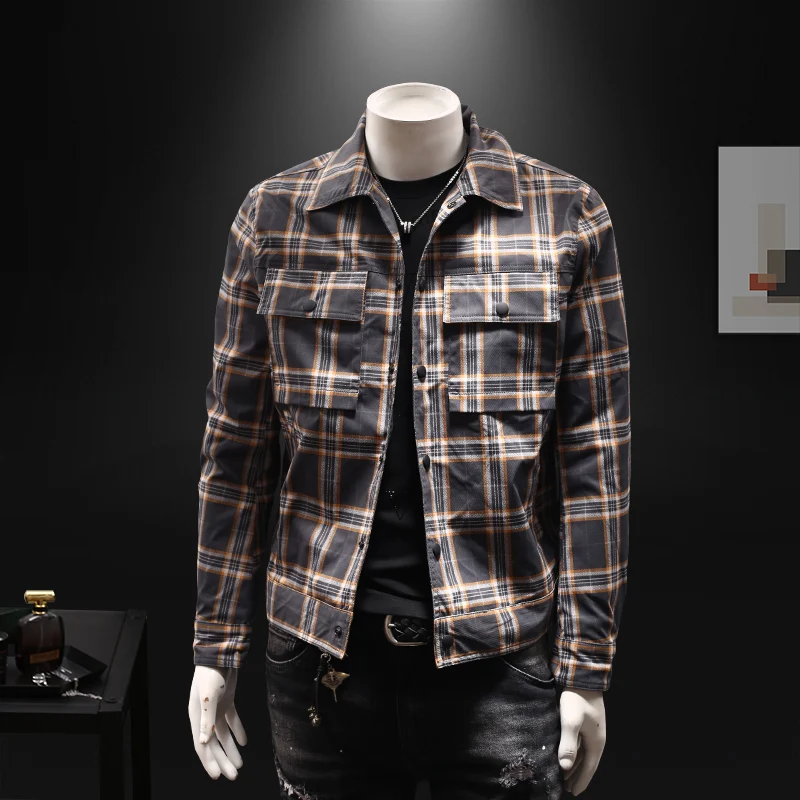 Title 2, Casual jasje met patroon revers, voor heren. Co...