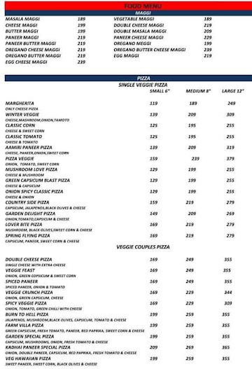 Pizza Tops menu 