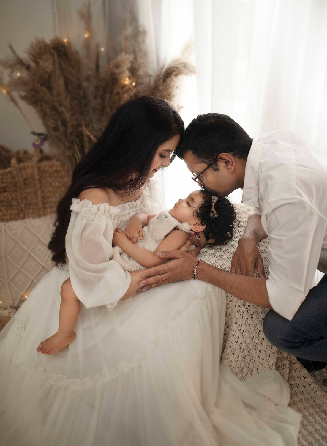 Book your Family Photoshoot with Ambica Photography, mix of candid moments and family portraits Family portrait photography in Bangalore, family photographers