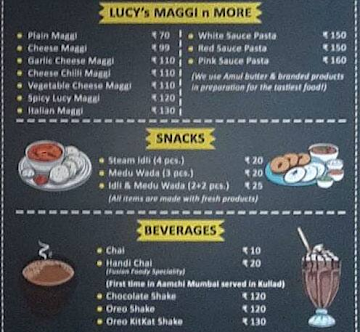 Fusion Foody menu 