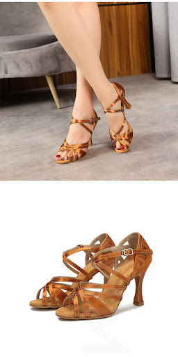 Title 6, Leopard Print Latin Dance Shoes for Women, Stil...