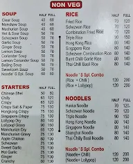 Noodle The Chinese Restaurant menu 2