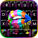 Rainbow Drip Lips Keyboard The