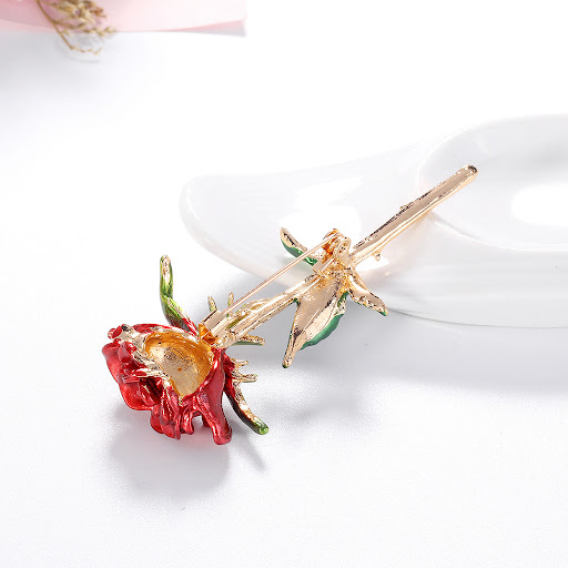 Title 2, Fashion Simple Alloy Dripping Flower Brooch for...