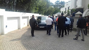 Government enforcement agencies were at the Gupta compound in Saxonwold on 16 April 2018 to seize vehicles belonging to the family.