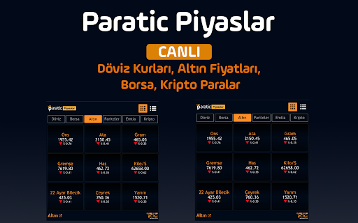 Paratic Piyasalar: Döviz, Altın, Borsa