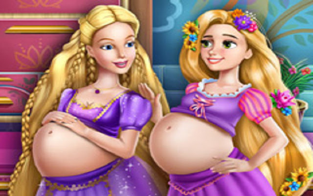Barbie And Rapunzel Pregnant BFFs