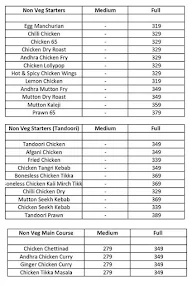 Andhra Kodi Pulao menu 3