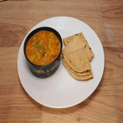 Dudhi Chana Sabji With Phulka Roti