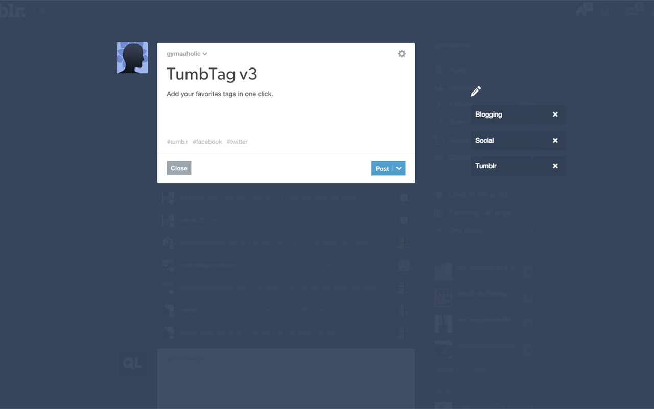 Tumblr Tag Preview image 0