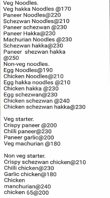 Seven Spice Veg-Non Veg menu 