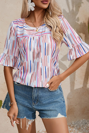 Title 6, Womens Round Neck Short-Sleeved Pullover for e...