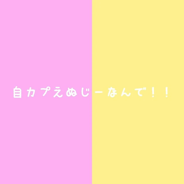 「自カプえぬじーなんで！！」のメインビジュアル