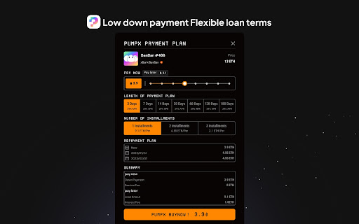 PumpX - Buy NFT Pay Later on Blur