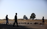 Angry resident of Westonaria shut down main roads at an anti-zama-zama protest.
 