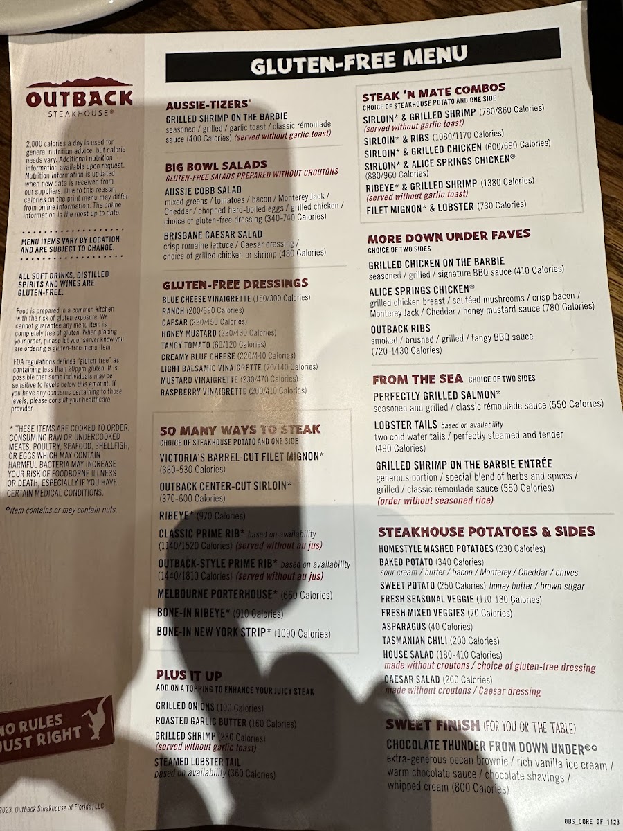 Gf menu