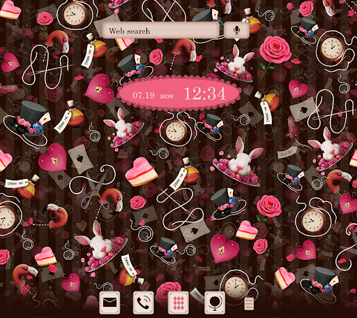 Screenshot Dark Alice in Wonderland Theme