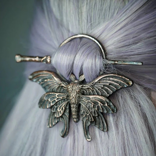 Title 2, Ladies Headdress Gothic Retro Creative Moth Ins...