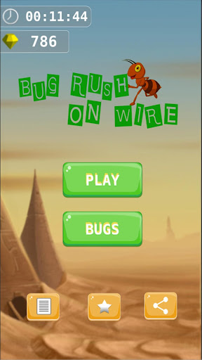 Bug Rush On Wire - Desert Fun Full Game 2020