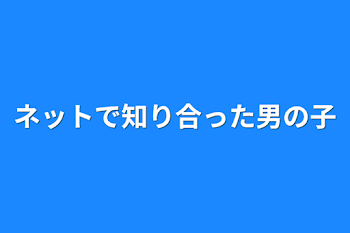 ネットで知り合った男の子