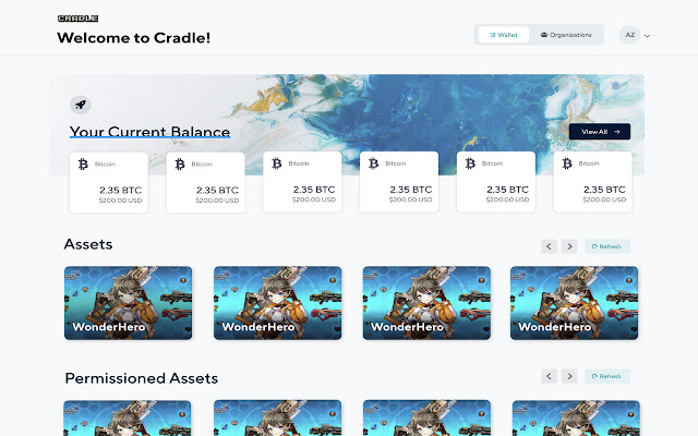 Cradle Wallet chrome extension