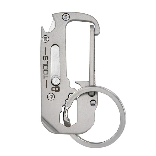 Title 9, Multifunctional Stainless Steel Keychain With P...