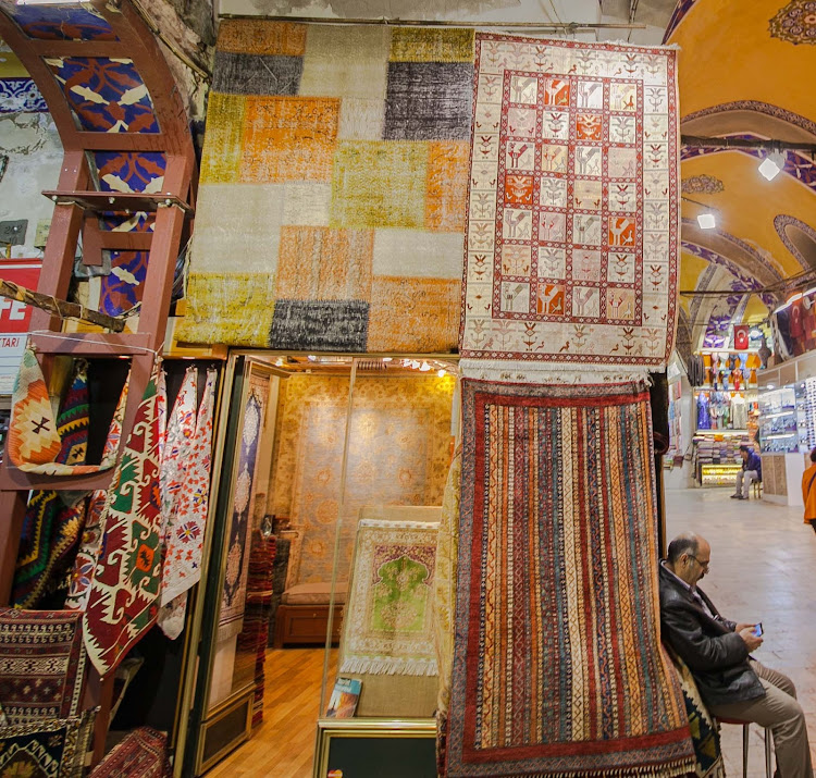 You'll find Turkish carpets in thousands of different patterns and sizes at the Grand Bazaar.