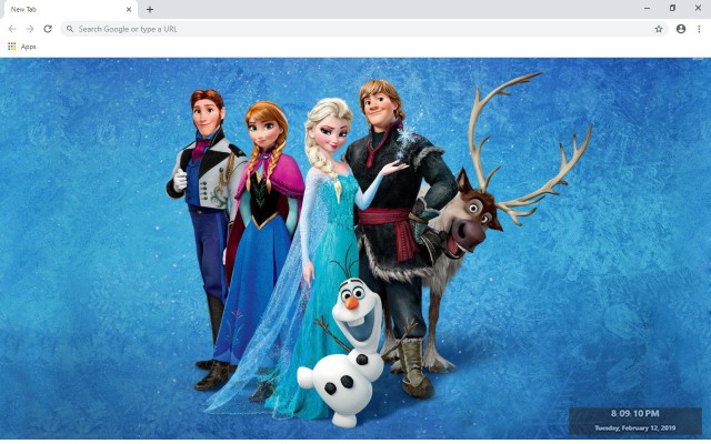 Frozen New Tab & Wallpapers Collection