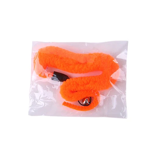5Pcs Funny Cat Tickling Stick Plush Worms Teaser String with Bells Replacement Catcher Kitten Play Interactive Toy Pet S