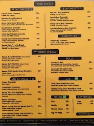 Cheezy Omelettes menu 1