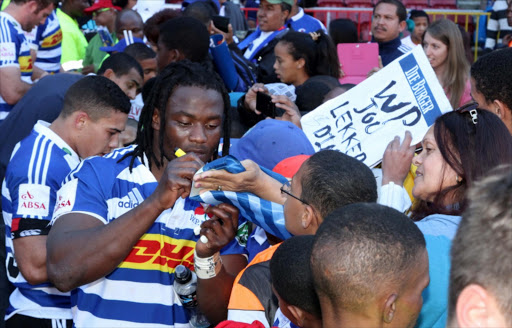 Seabelo Senatla of Western Province after the Absa Currie Cup match between DHL Western Province and Vodacom Blue Bulls at DHL Newlands on August 16, 2014 in Cape Town, South Africa.