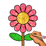 Cover Image of Descargar Learn to Draw , Glitter & Color: Draw Step by Step 1.1 APK