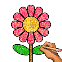 Learn to Draw  Glitter  Color Draw Step by Step