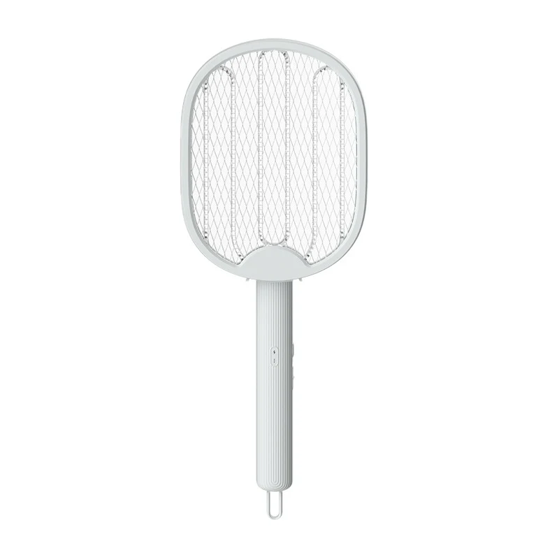 Raquette anti-moustique rechargeable 2 en 1 pliable pour la maison. Éliminez les moustiques et insectes facilement. Puissant et pratique.