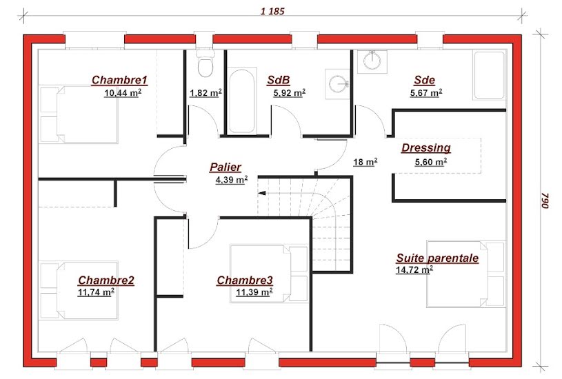  Vente Terrain + Maison - Terrain : 339m² - Maison : 150m² à Saint-Prix (95390) 