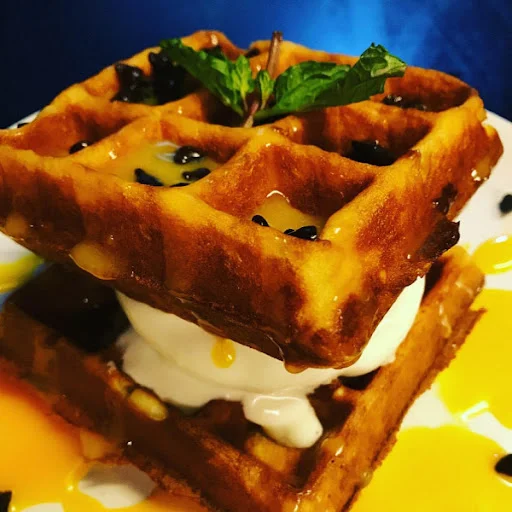 All Rounder Mango Chocolate Waffles