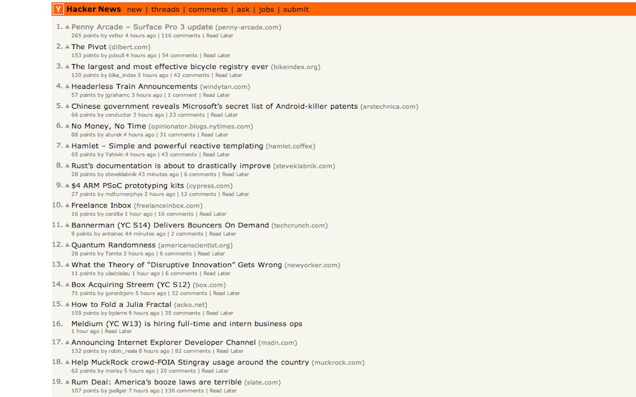 Read Later for Hacker News Preview image 0