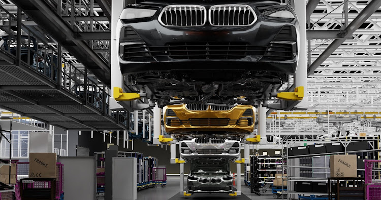 A file photograph of a BMW production facility.