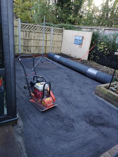 Installation of drainage sub base for artificial grass