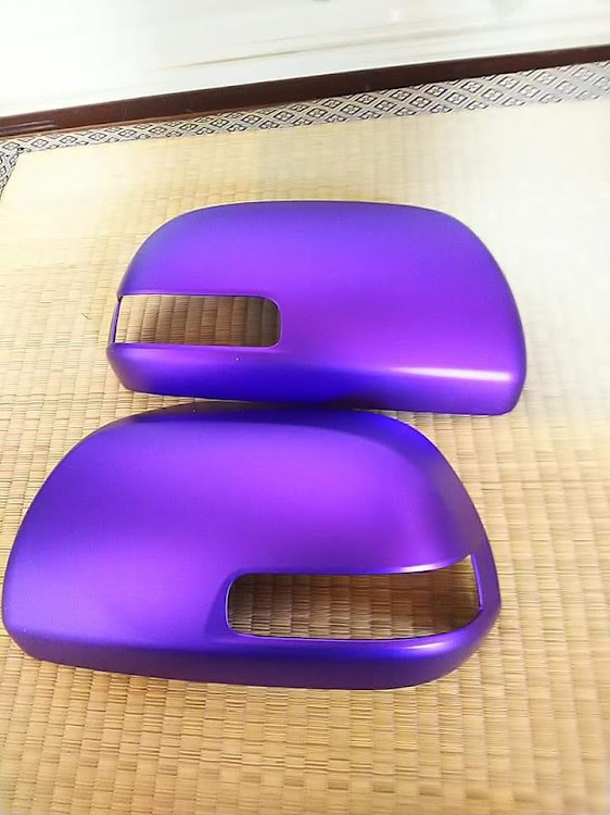 KAMEREON🦎さんが投稿した部分ラッピング施工依頼・ハイグロスパープルに関するカスタム事例の投稿画像9枚目