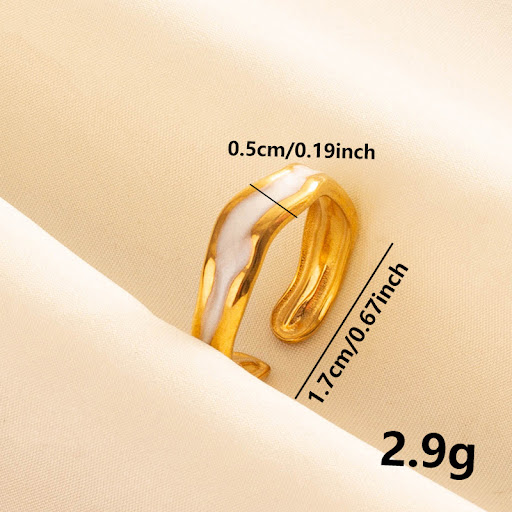Title 1, Stainless steel fashion black and white drip op...
