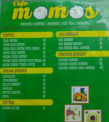 Cafe Momos menu 