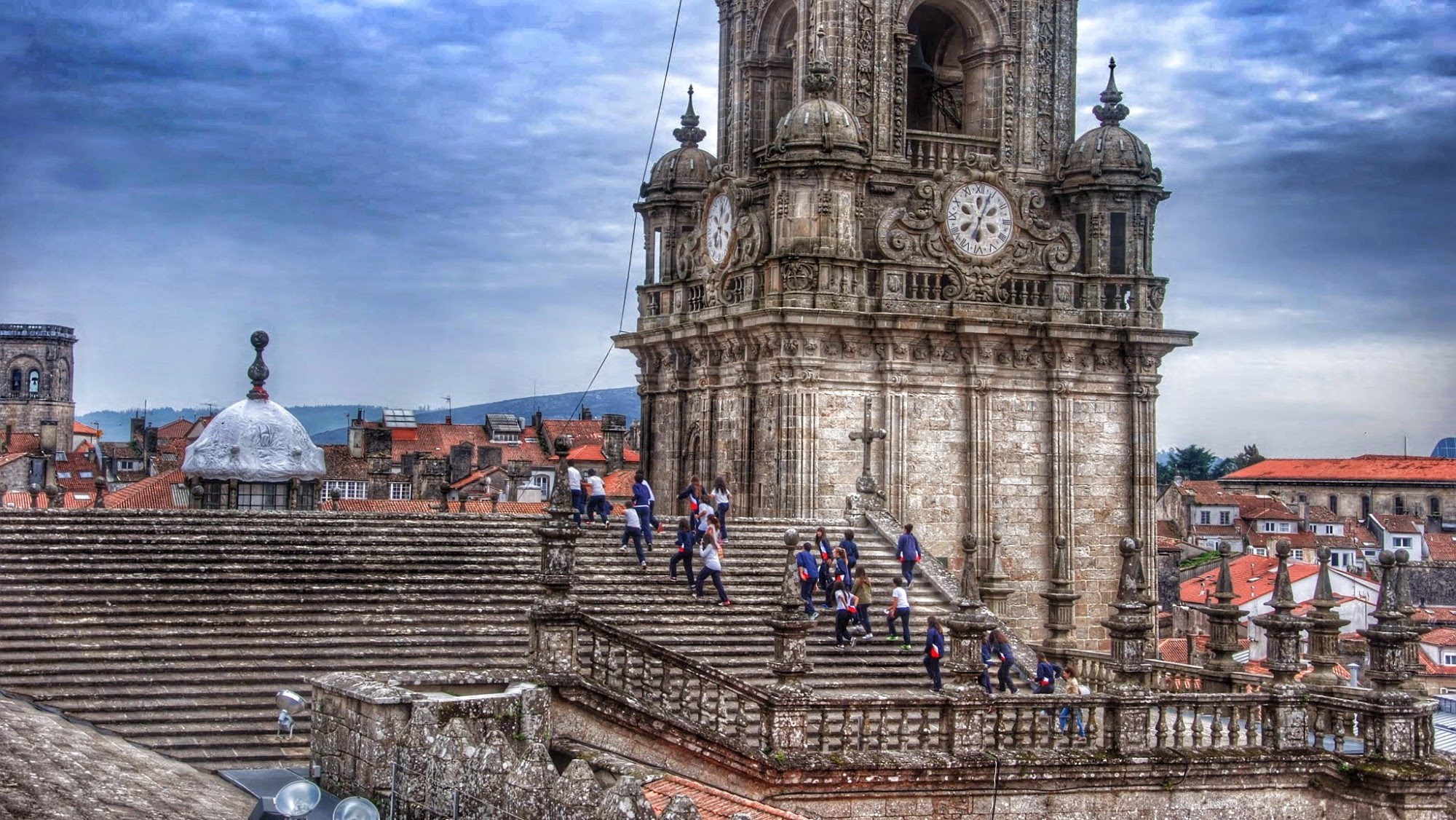 Visita a los tejados de la catedral De Santiago 2014