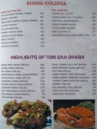 Toni Daa Dhaba menu 8