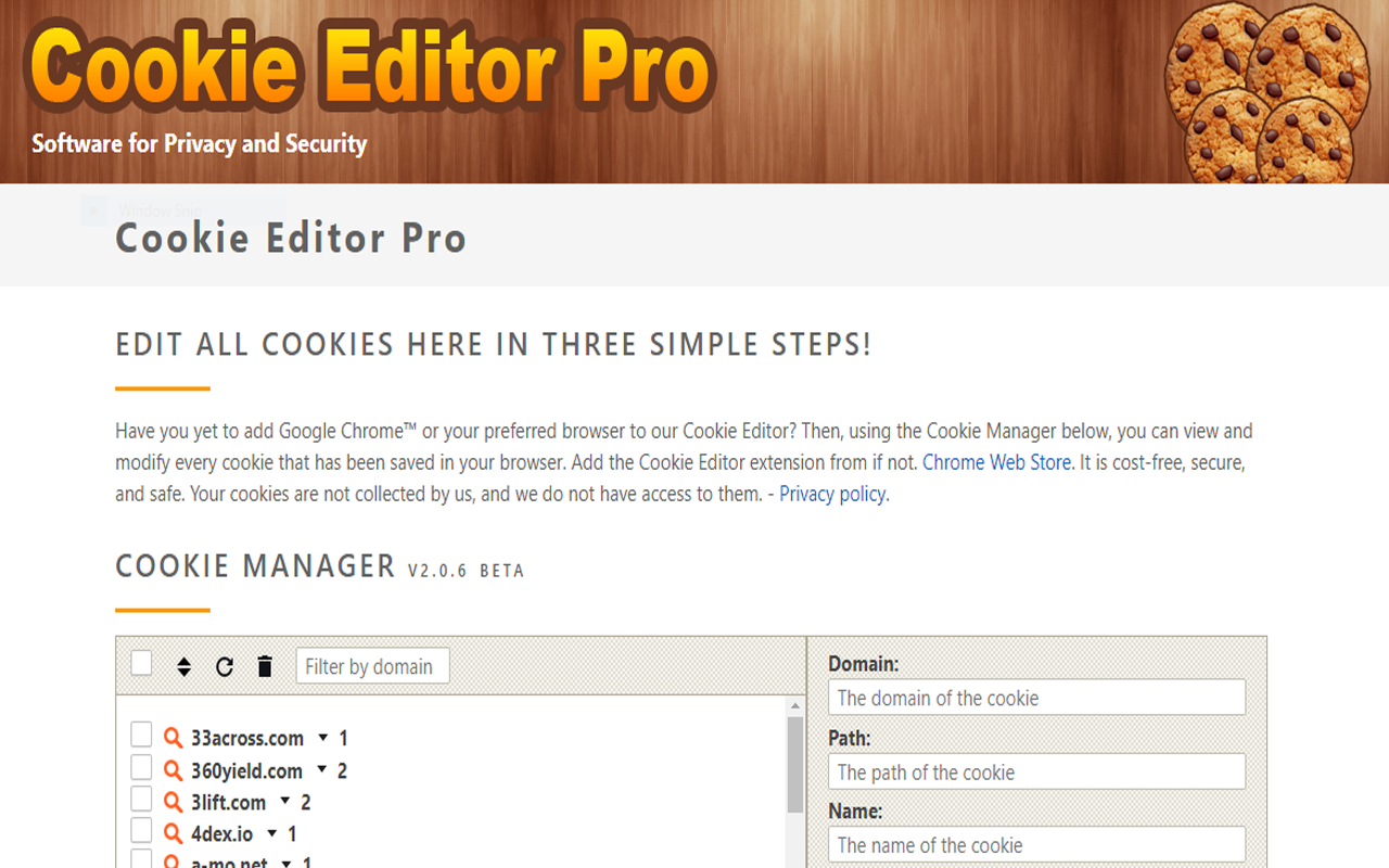 Cookie Editor Pro Preview image 2