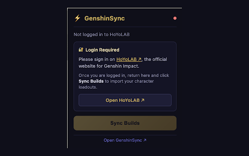 GenshinSync screenshot 2