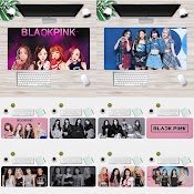 Tấm Lót Chuột Chống Trượt Chống Thấm Nước In Hình Nhóm Nhạc Blackpink 30X60Cm