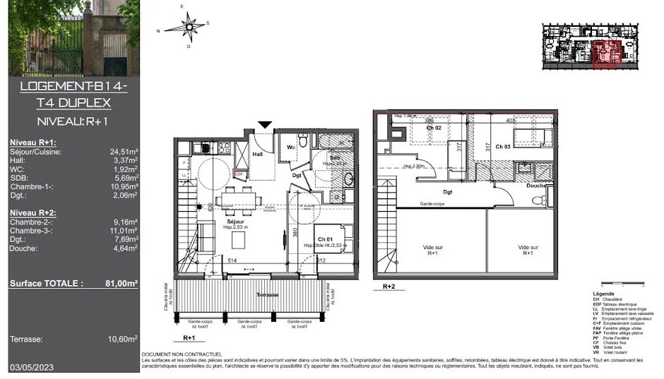 Vente appartement 4 pièces 81 m² à Millery (69390), 381 950 €