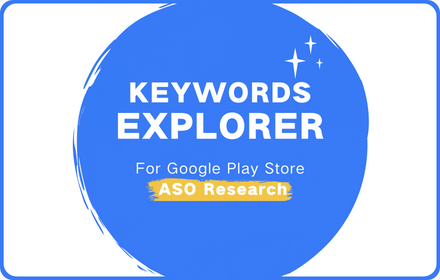 Keywords Explorer For Google Play Store (ASO) small promo image